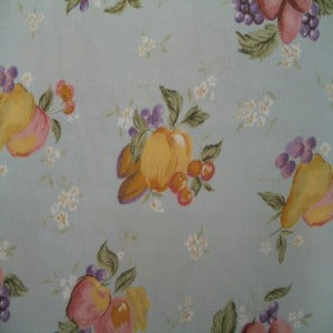 60" Rayon Fruit with Light Blue Background