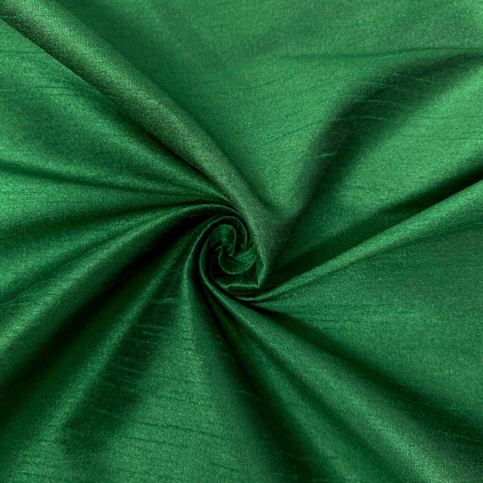 60" Wide 100% Polyester Fantasy Satin Back Shantung (9960 Hunter Green)