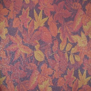 45" Wide Fabric Traditions Leaves B Glitter