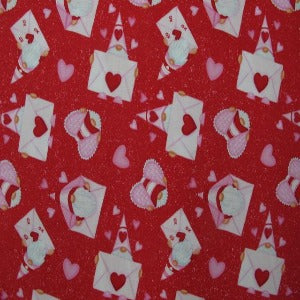 45" Gnomie Love Envelopes And Hearts988 88 Red