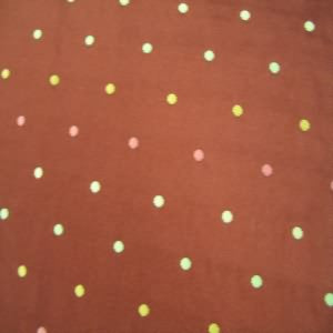 58" Silk Dots Pink, Green and Gold with Burgandy  Background #M569/B07 (Coordinates with Silk-21 and Silk-23)