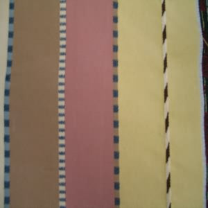 54" Southwest Stripe Terra Cotta, Yellow and Brown (RR)