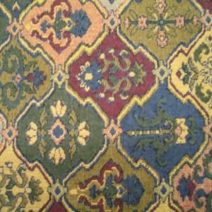 54" Tapestry Floral Green, Blue and Burgundy  (RR)