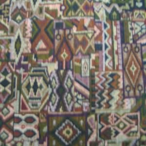 54" Tapestry Southwest Green, Rust and Mauve