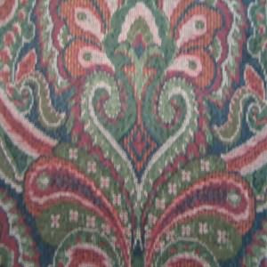 54" Tapestry Floral and Paisley Rust, Green and Navy