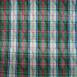 48" Taffeta Plaid Quilted White, Blue, Red and Green(same as sea-80)