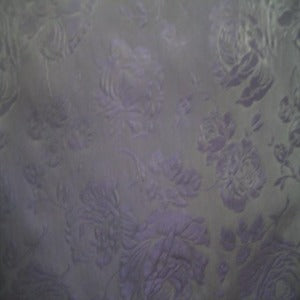 60" Taffeta 100% Polyester Iridescent Floral Black and Purple