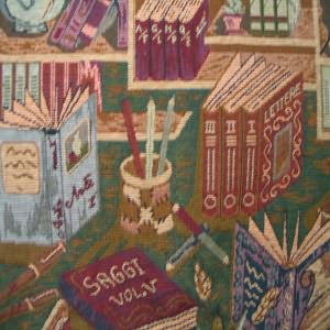 54" Upholstery Tapestry Books