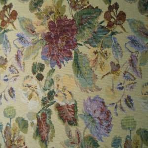 54" Upholstery Tapestry Floral Burgundy