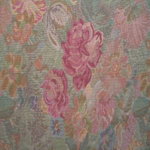 54" Upholstery Tapestry Floral Rose, Peach and Green