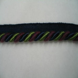 Lip Cord Burgundy, Navy, and Olive