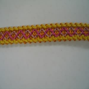 Gimp 1/2" Pink, Hot Pink, Orange and Yellow<br>This Coordinates with TRIM-503 and TRIM-511