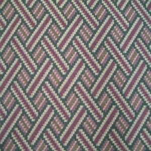 54" Woven Pattern Green, Rose and Mauve