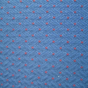 54" Upholstery Dots Red with Blue Background