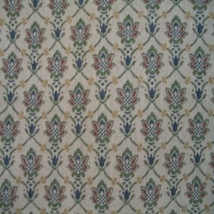 54" Tapestry Upholstery Floral Green, Red and Blue with Light Background (RR)