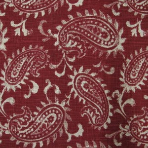 54" Wide Upholstery Paisley Park-Red