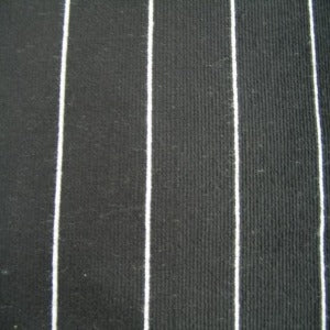 54" Upholstery Velvet Stripe White with Black Background