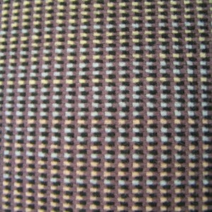 54" Upholstery Velvet Lines Plum, Black. Cream, and Blue