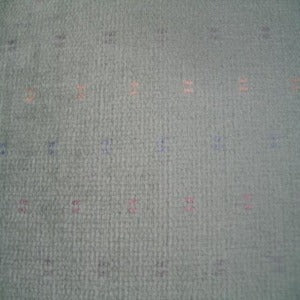 54" Upholstery Velvet Dots Peach, Plum, and Pink with Seafoam Green Background
