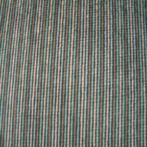 54" Upholstery Velvet Stripe Black, Blue, and Peach