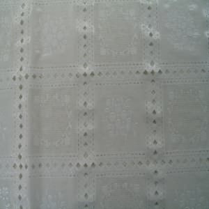 54" Tablecloth Vinyl Lace White