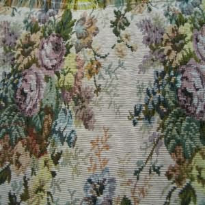 54" Tapestry Floral Bouquets Light Green and Pink with Light Background