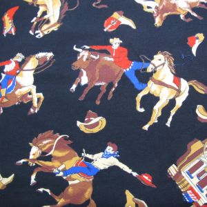 60" Horses and Cows with Blue Background