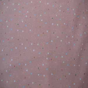 45" Flannel 100% Cotton Star Blush # F10621