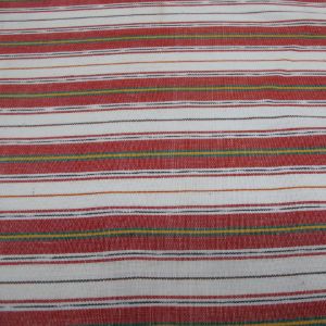 36" Corduroy 100% Cotton Stripe Natural, Red, Gold, Green