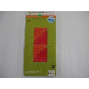 Accuquilt GO Fabric Cutting Die Half Square Triangle 2 1/4" Finished Square #55147