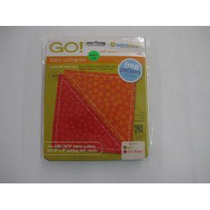 Accuquilt GO Fabric Cutting Die Half Square Triangle Square 4 1/2" Finished Square #55397