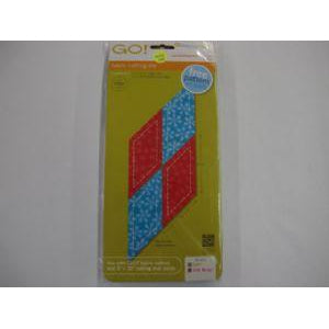Accuquilt GO Fabric Cutting Die Parallelogram 45 degree 2 1/4" X 2 13/16" Sides (1 1/2" X 2 1/8" Finished) #55402