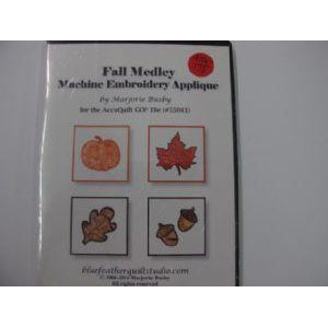 Accuquilt GO Fabric Cutting Die Machine Embroidery CD Fall Medley Use with Die #55041