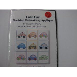 Accuquilt GO Fabric Cutting Die Machine Embroidery CD Cute Car Use with Die #55354