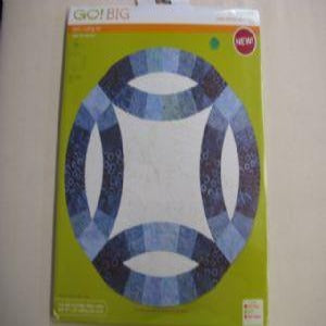 Accuquilt GO BIG Electric Fabric Cutting Die <br>Double Wedding Ring 12 1/2" Finished #55258