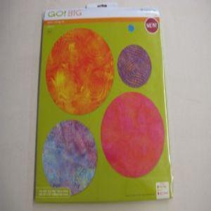 Accuquilt GO BIG Electric Fabric Cutting Die Circle 4", 6", 7" and 8" #55462