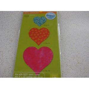 Accuquilt GO Fabric Cutting Die Heart 2", 3" and 4" #55029