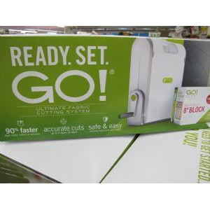 Accuquilt GO Ultimate Cutting System: Includes GO Fabric Cutter, 8" Qube Set, Qube Book By Eleanor Burns, 2.5" Strip Cutter Die, 10" X 24" Cutting Mat, Die Pick, Pattern and Idea Book, User Manual and Qube DVD #55700