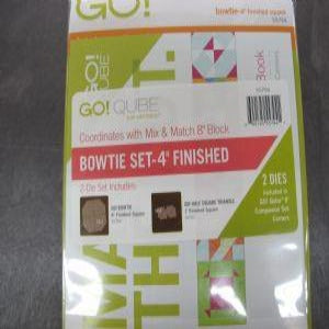 Accuquilt GO Bowtie Set-4" Finished (2-Die Set) Use with GO! 8" Qube #55794