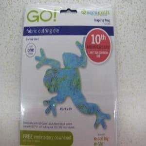 Accuquilt GO Fabric Cutting Die 10th Anniversary Limited-Edition Leaping Frog #55199