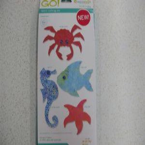 AccuQuilt GO Fabric Cutting Die Sea Life Medley #55190
