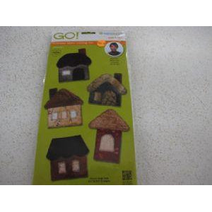 Accuquilt GO Fabric Cutting Die Small Houses #55387