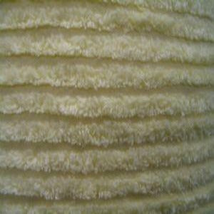 54" Chenille Plush Stripe Yellow Preshrunk 100% Cotton