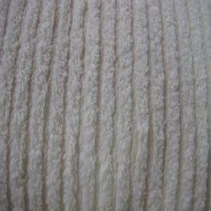 54" Chenille Plush Stripe Natural Preshrunk 100% Cotton