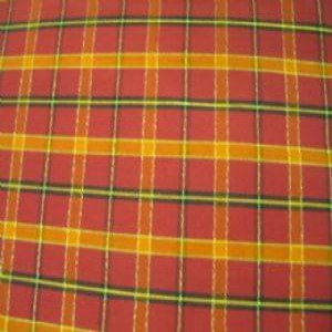 60" Plaid Shirting 65% Polyester 35% Cotton Red OP1061