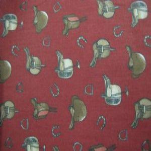 54" Western 100% Cotton Saddles Red