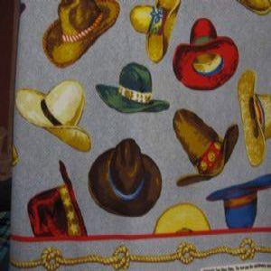 45" Western 100% Cotton Tex Mex Hats Denim
