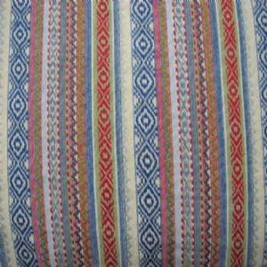 54" Southwest 100% Cotton Stripe Green and Blue