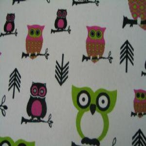 56" Drapery/Bedding Upholstery Hooty Owl Candy Pink