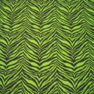 57" Drapery/Upholstery 100% Cotton Duck Weight Zebra Lime and Black